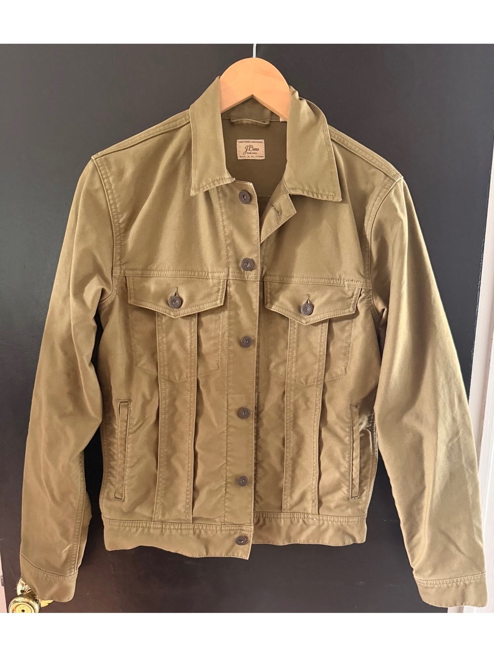 J.Crew Women’s XS Olive Green Trucker Utility Jacket Military Field